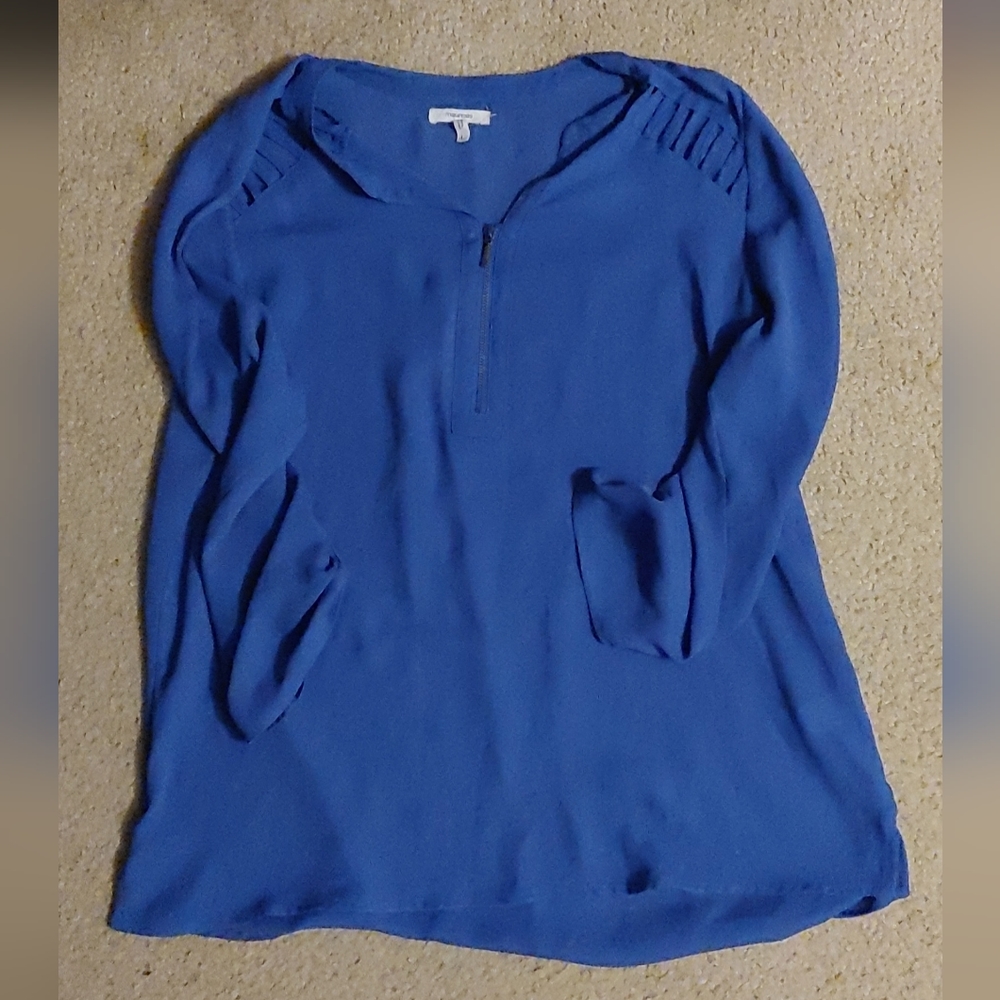 Maurice's large blue flowy blouse